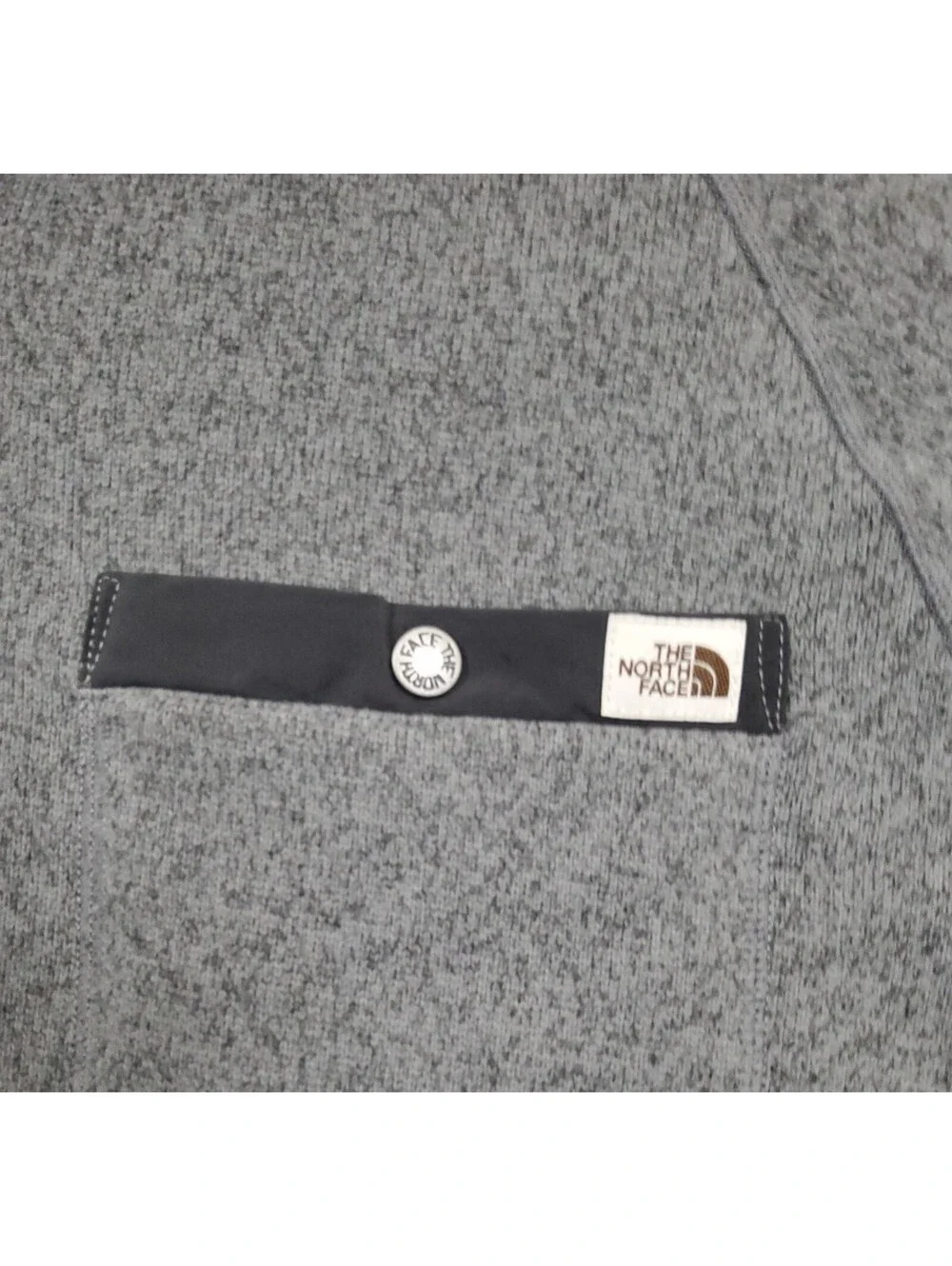 The North Face Gordon Lyons 1/4 Zip Fleece Pullover Men's XL Gray Jacket Camp